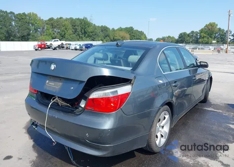 2004 BMW 530I из США, поврежденный, VIN WBANA73514B800123